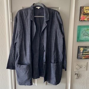 EILLEEN FISHER - oversized cardigan, organic linen